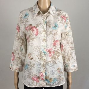 Alfred Dunner Button Down Shirt